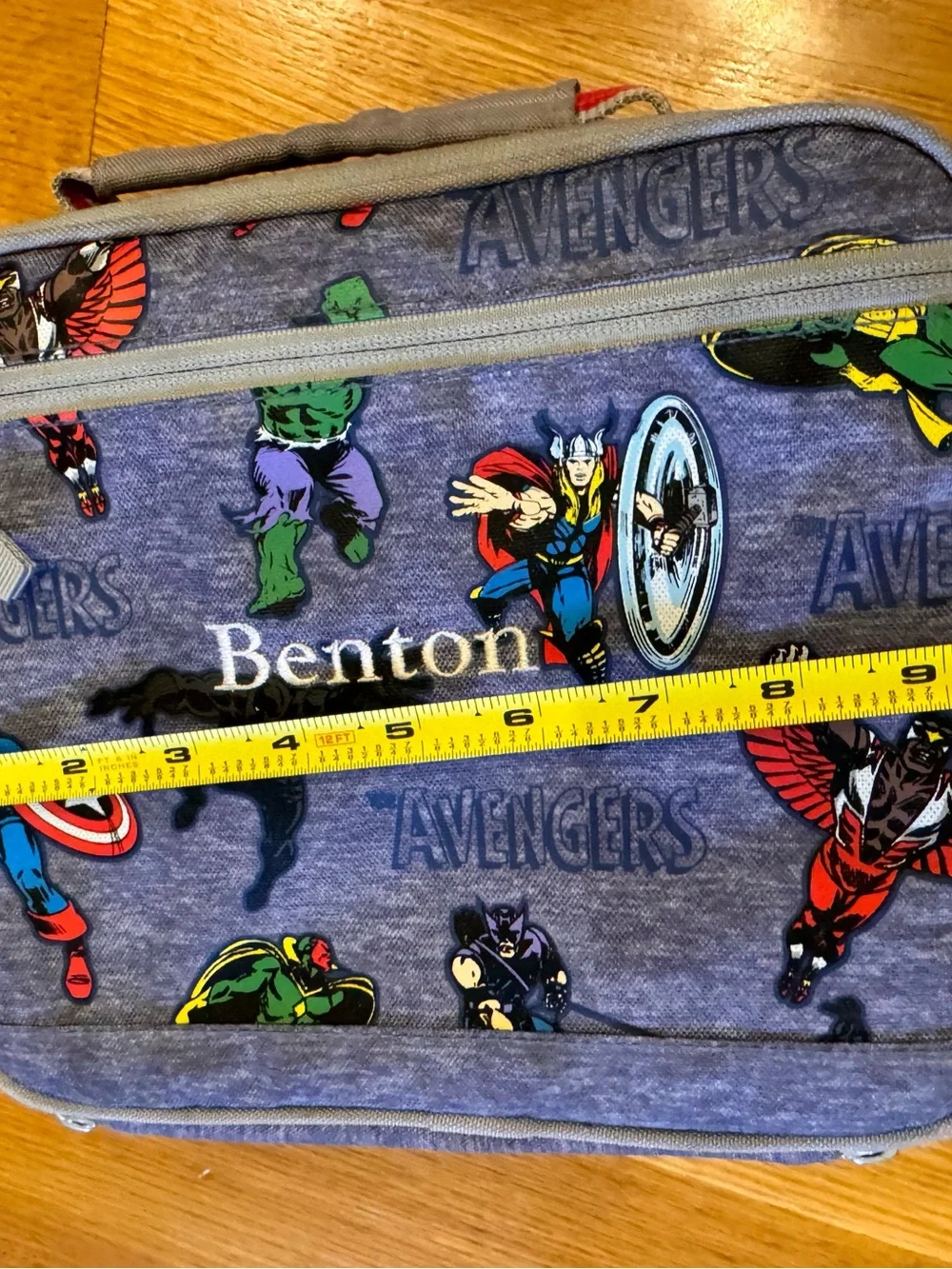 Pottery Barn Kids Mackenzie Marvel Avengers backpack and Lunchbox Superheroes